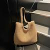 Straw Tote Bag Women's New Mother and Child Bag Casual Shoulder Large Bag Woven Commuter Large Capacity Armpit Bag