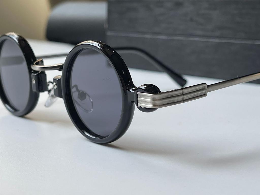 Vintage Small Round Steampunk Sunglasses for Men New Luxury Brand Fashion Punk Sun Glasses for Male Eyewear Shades