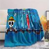 1PC Anime One Piece Patterned Flannel Blanket Suitable For All Seasons For Home Decor Warmth And Comfort Gifts Holiday Present