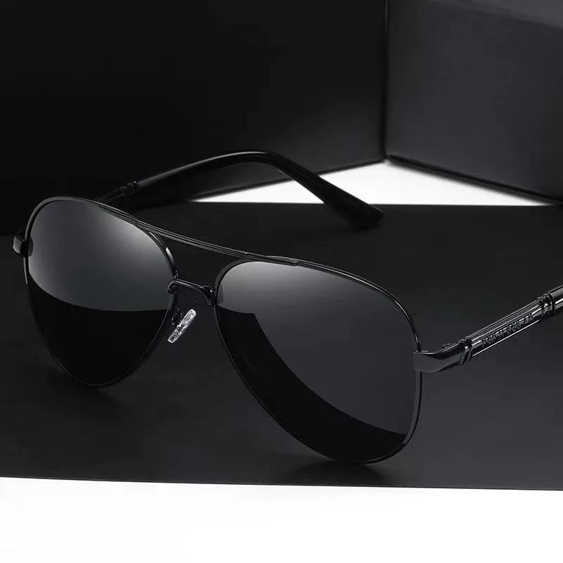 

Солнцезащитные очки класса люкс для мужчин, поляризованные солнцезащитные очки, дорожные очки, классические очки-авиаторы, защита UV 400 1PC