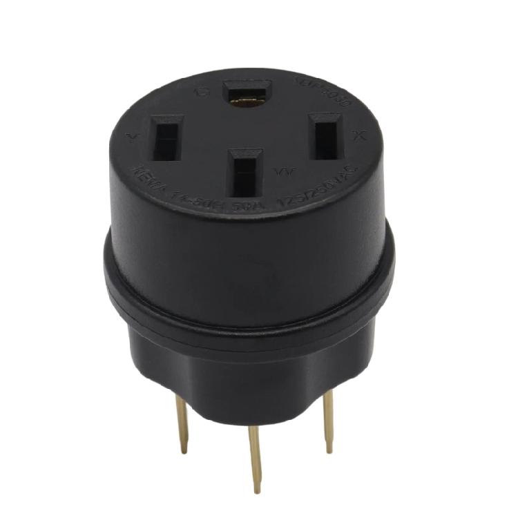 

Professional Heavy Duty 50 Amp 250V Right Angle Plug for Electric Vehicle Chargers Dryers Generators Cooking Equipment 1