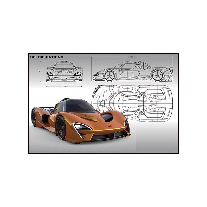 Pittura su Tela Poster a Tema Auto Pittura Decorativa Soggiorno Camera da Letto Stanza E-sport Murale da Corsa Supercar GTR