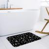 Black Witch Skull Moon Divination Doormat Goth Welcome Rug Soft Bathroom Non-slip Floormat Living Room Carpet Decor 50x80cm