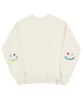 GRAVER [Unisex] Elbow Tie-Dye Drawing Smile Sweatshirt_Cream