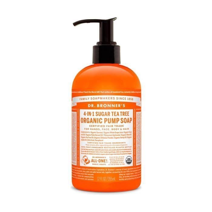Dr. Bronners+Savon au sucre d'arbre à thé 710 ml
