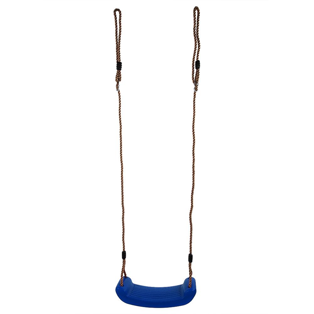 Hard Seat Child Kids Stable PVC Swing for Indoor Outdoor Game Play Blue