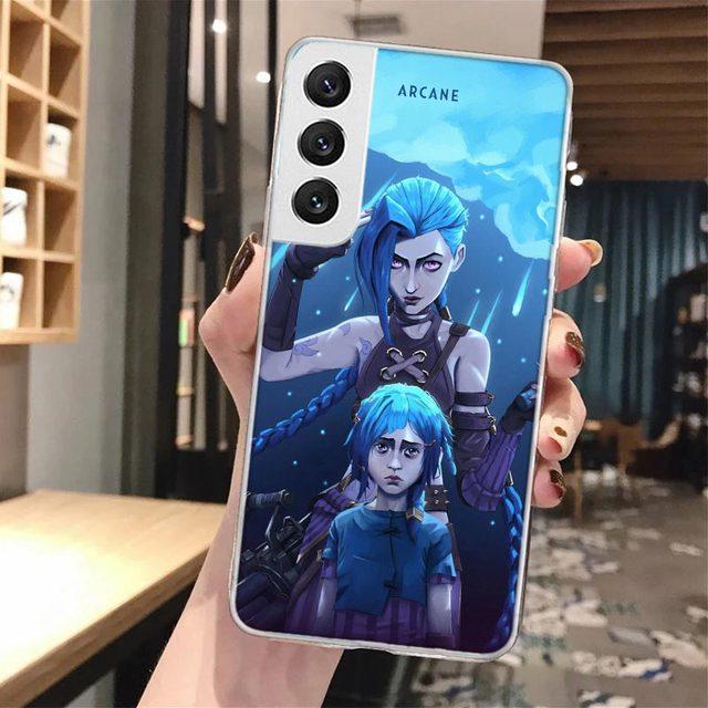 

Мягкий чехол для телефона с изображением аниме Arcane Jinx Vi для Samsung Galaxy M12 M21 M30s M31 M32 Note 20 Ultra 10 Lite 9 8 J4 J6 Plus + M51 M52 J8 Samsung Note 10