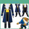 Breathable Beauty And The Beast Adam Cosplay Suit For Boys With Stylish Blue Design