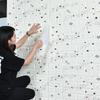 70*77cm 3D Self-Adhesive Waterproof Printed Brick-Pattern Wallpaper Living Room Bedroom Decor Removable Wall Sticker DIY Wall Covering