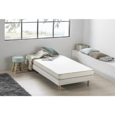 Colchão de espuma 90 x 200 cm - DEKO DREAM Kietoa - Conforto firme - Espessura 12 cm - Entregue enrolado
