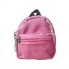 Doll Miniature Bag Toys For Bjd Dolls Zipper Backpack Cute Flower Schoolbag Dollhouse Decor Rucksack Dolls Clothes Accessories