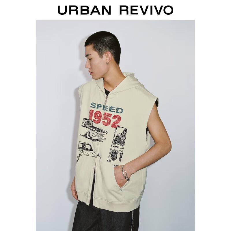 

UR2025 Мужской модный жилет с капюшоном в стиле американского кэжуал, с цветными блоками M