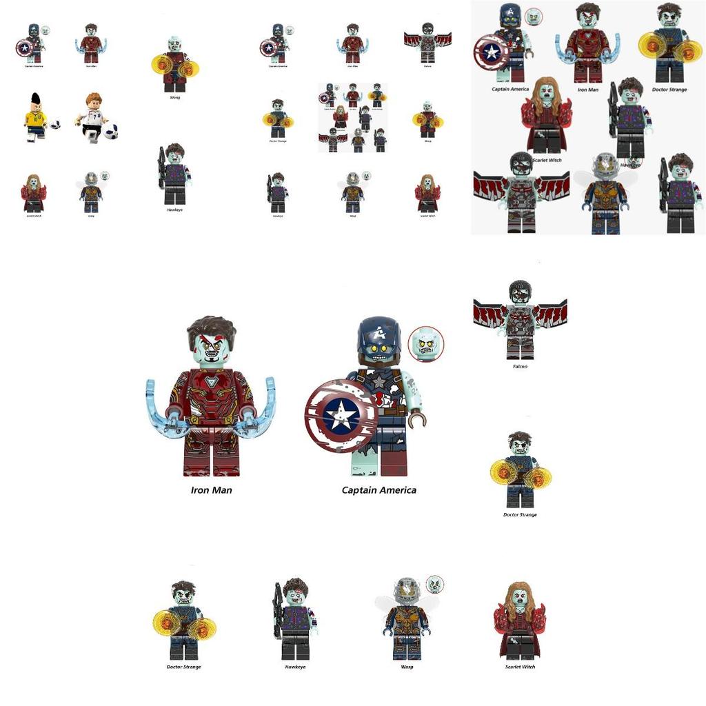 X0325 Superhelden-Serie Bausteinspielzeug für Kinder ABS-Material Visuelle und intellektuelle Entwicklung Praktische Koordination Interaktives Spiel