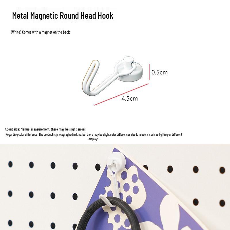 Japanese Strong Magnetic Mini Metal Hook for Refrigerator and Kitchen Use, No-Drill Required