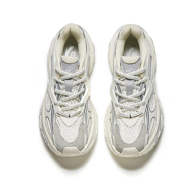 New Anta Slip Resistant And Breathable Low Top Chunky Sneakers Men's White Silver 912418880-6