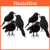 Lifesize Black Raven Halloween Decor Bird Party Decorations