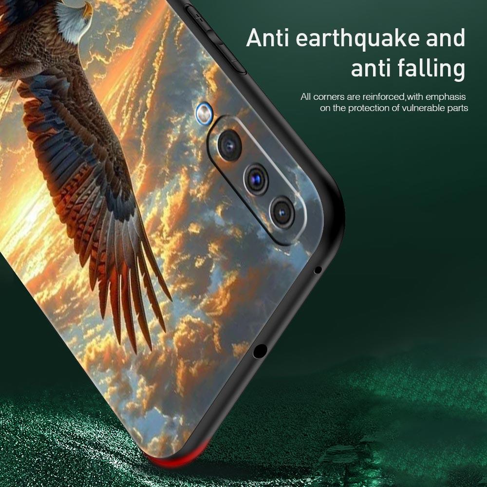 Eagle Phone Case For Samsung Galaxy A56 A36 A26 A34 A17 A16 A06 A14 A12 A54 A72 A70 A30 A24 A22 5G A20e A52 A50 A40 A32 4G Cover
