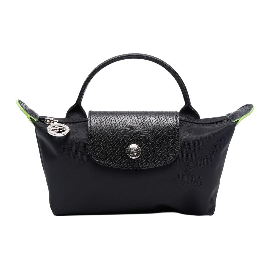 

Longchamp Le Pliage Green 17 Short Handle Nylon Dumpling Tote Bag Regular Women tote bag Black 34175919001 Basic Set (Bag)