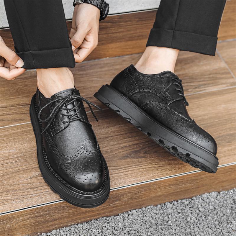 Men's Versatile Leather Shoes: 2025 Summer Casual & Formal Fashion