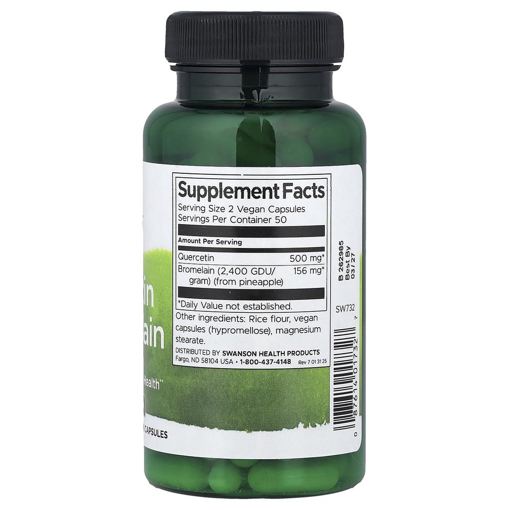 Quercetin & Bromelain, 100 Veggie Caps