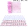 100 Stück Diamant Augenbrauenbürstenröhrchen Leer Wiederverwendbar Wimpern Mascara Stäbchen Hülle Austauschbare Kristall Wimpernbürste Staubdicht Make-up Werkzeug