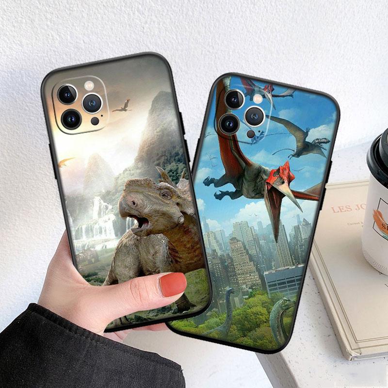 LO31 Dinosaur Soft Shell Phone Case for Redmi Note 13 14 Pro+ Plus A3 A3X 13X 13C 13R 14S 14C 14R