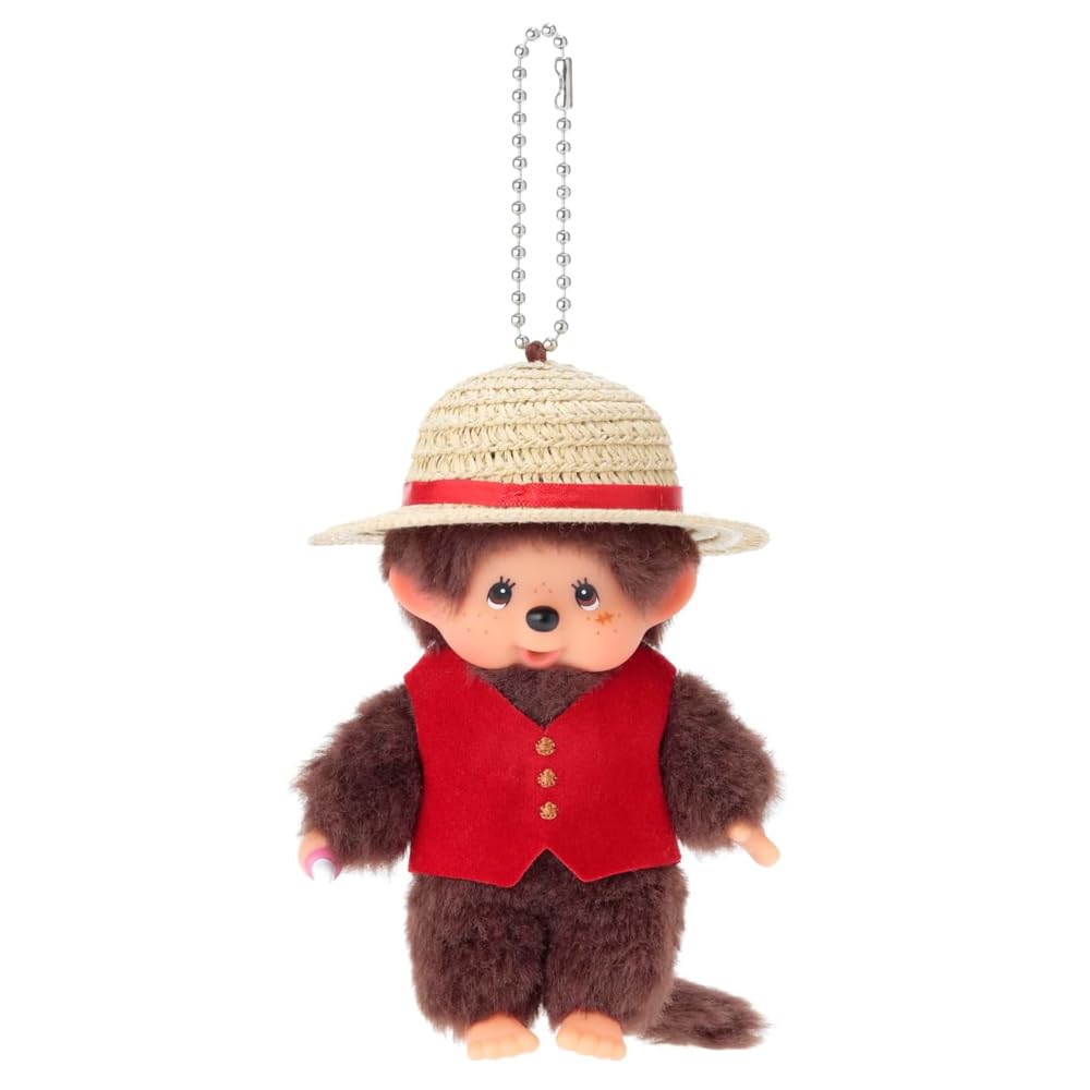 Sekiguchi Monchhichi x Netflix ONE PIECE Season 2 Luffy Monchhichi Keychain H14 x x 206063 Size W8.5 D8.5cm