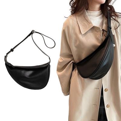 Shoulder Bag Versatile Trendy Armpit Bag PU Leather Underarm Bag for Girl Women Versatile Fashion Crossbody Bag