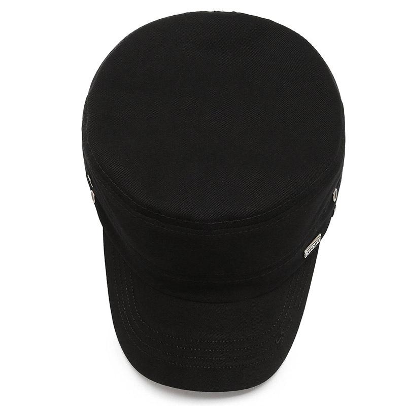 Hat Men's new cap Men's autumn and winter single hat Outdoor casual versatile baseball cap Military cap Flat top hat