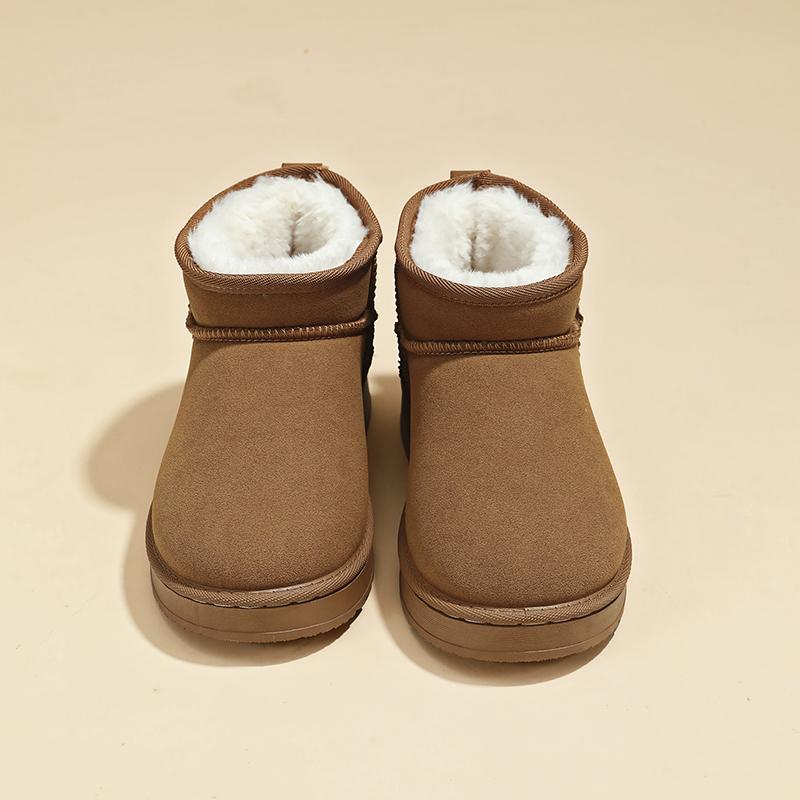 TUINANLE Nye dames vinter snøstøvler med tykt fløyelsfôr for sklisikkerhet, varme og komfort