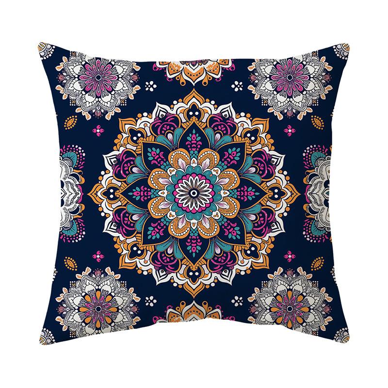 Pillow Cover Short Plush Print Living Room Sofa Decorative Cushion Cover Bedroom Pillow Cover