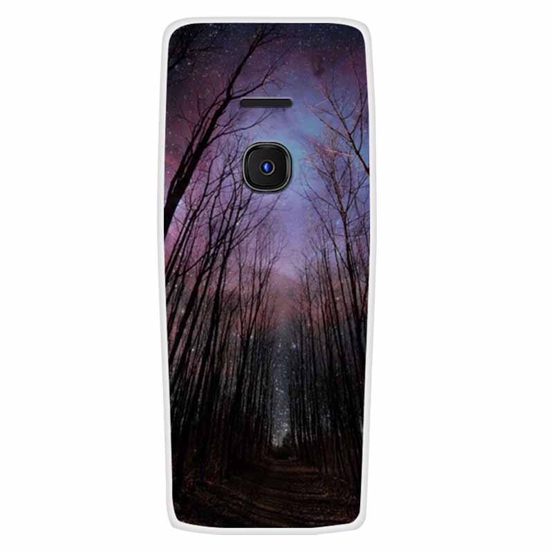 For Nokia 8210 4G Case Soft Silicone Owl Wolf Fashion Back Covers for Nokia 6300 4G Cases Lovely Painted Marble Protection Bags