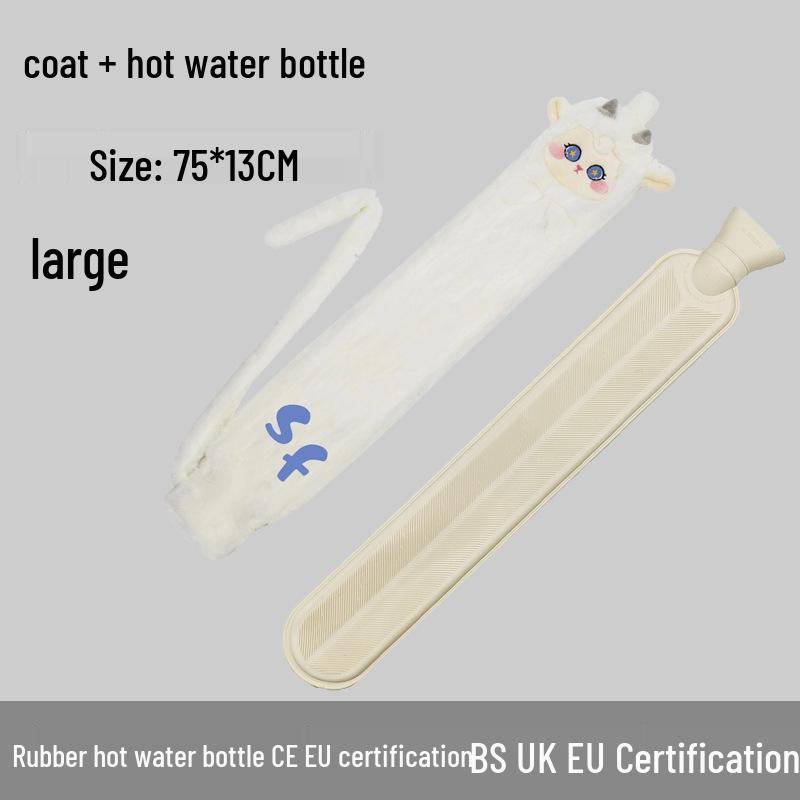 Explosion-Proof Hot Water Bottle: Rubber Design for Stomach and Feet, Long-Lasting Warmth