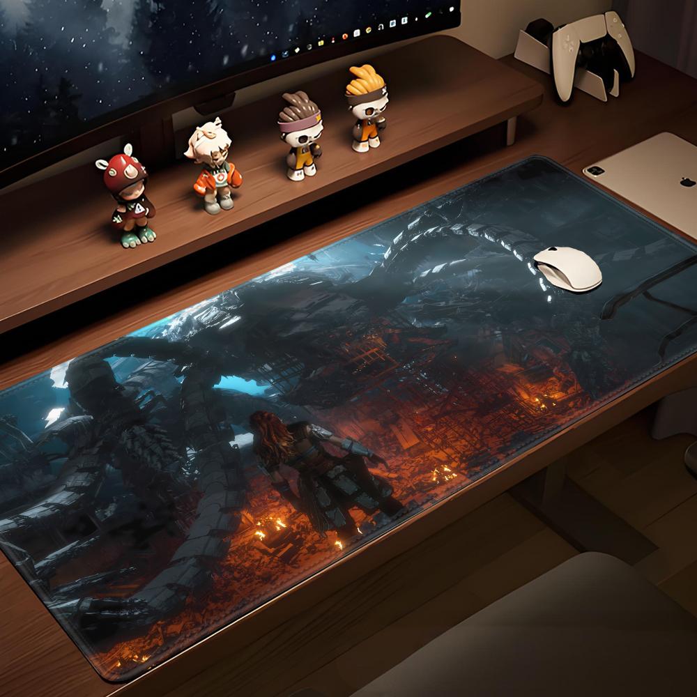 HYBXAXC Extra Large Game Scenery Mouse Pad Wilderness Horizon Style Deskmat Anti Slip Waterproof Mousepad For Laptop Gamer