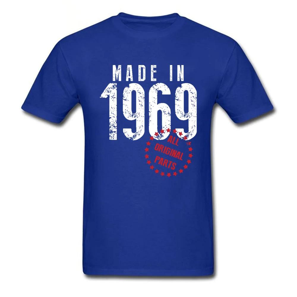 Vintage Creative Father's Tshirt Made In 1969 All Original Parts Pure Cotton Breathable Casual T Shirt Prevalent Tops & Tees Men