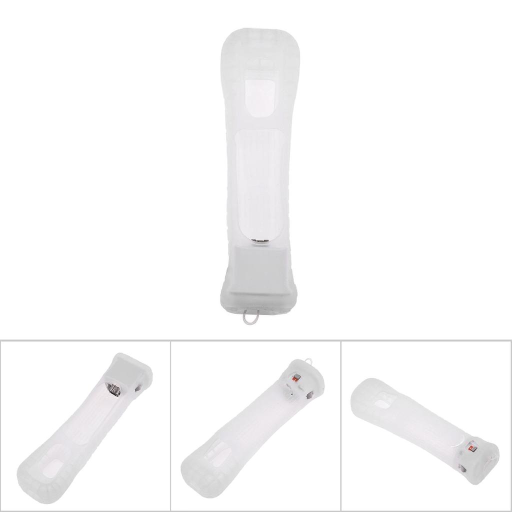 MotionPlus Sensor Adapter   Silikonhülle für Nintendo Wii Remote Controller Weiß