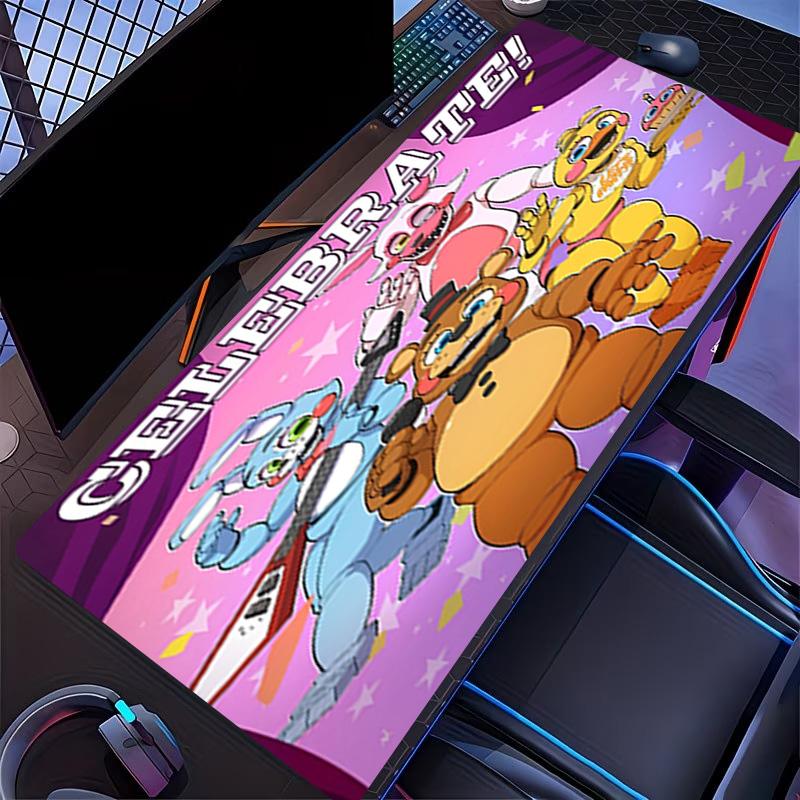 Five Nights at Freddy's Baskılı Mouse Pad, Klavye Pad'i Laptop PC Matı için Ofis Ev Kullanımı, Masa Dekorasyonu, Oyuncular İçin Mükemmel Doğum Günü Hediyesi