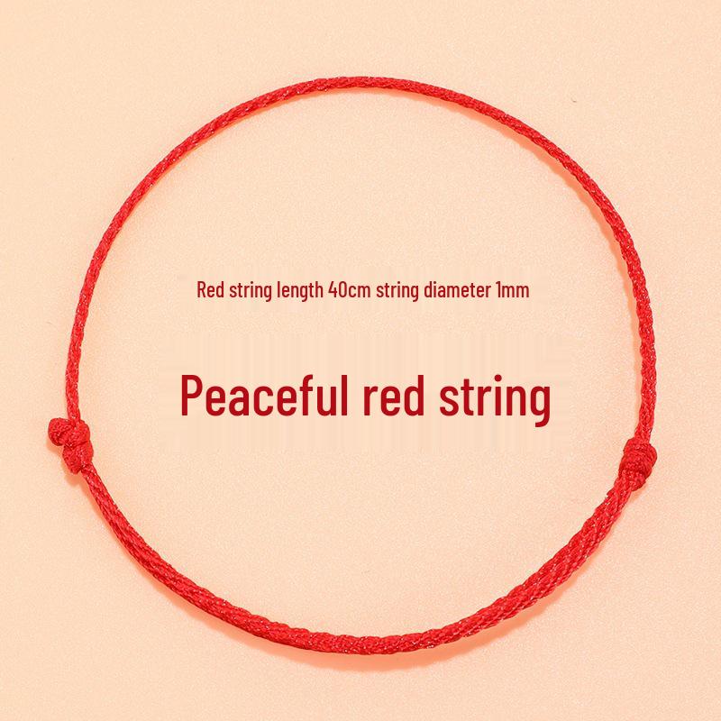 Rotes gewebtes Seilarmband für Männer & Frauen – Glücksbringer zum Jahr des Pferdes
