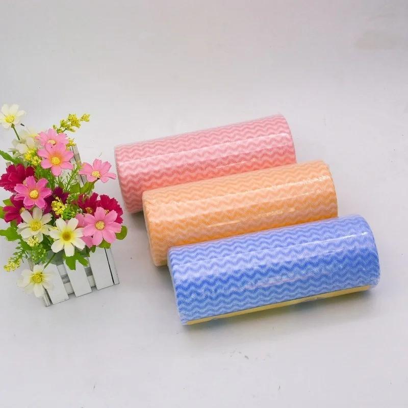 1 Rulo Tek Kullanımlık Dokunmamış Kumaş Bulaşık Bezi Silme Bezleri Mutfak Temizlik Havluları boyut:20 * 30 cm