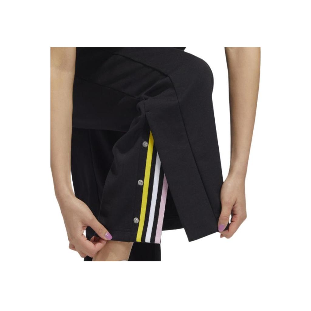 Adidas Neo Solid Color Casual Knitted Sports Pants Women Bottoms Black HH7671