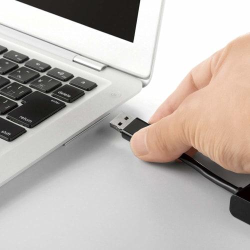 BUFFALO USB2.0 Bus Powered 4 Ports Both Hub Black BSH4U318D2BK