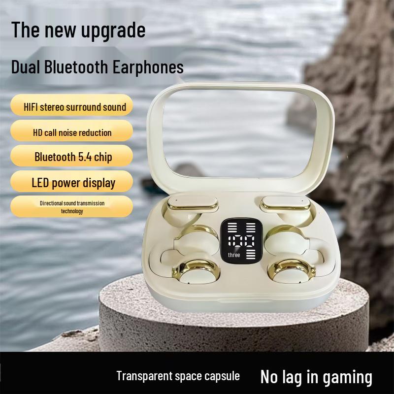 Q10 Couple's Bluetooth Earphones: High Sound Quality, Long Battery Life, Noise Reduction, Secure Fit, Set of Four.