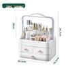 Large Capacity Multi-Layer Cosmetic Organizer: Dustproof Skincare & Lipstick Storage Box with Drawers for Desktop Dressing Tables