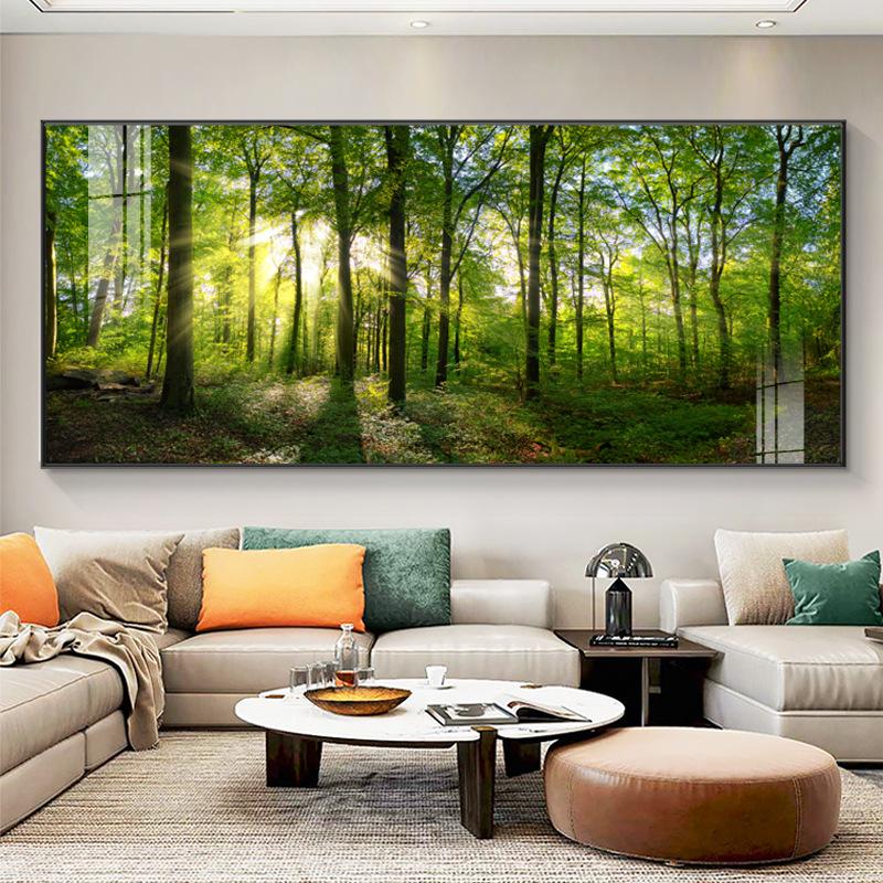 

Природный пейзаж закат под деревом HD картинки холст картины зеленый лес постеры пейзажи картинки для декора гостиной 40x80cm No Framed