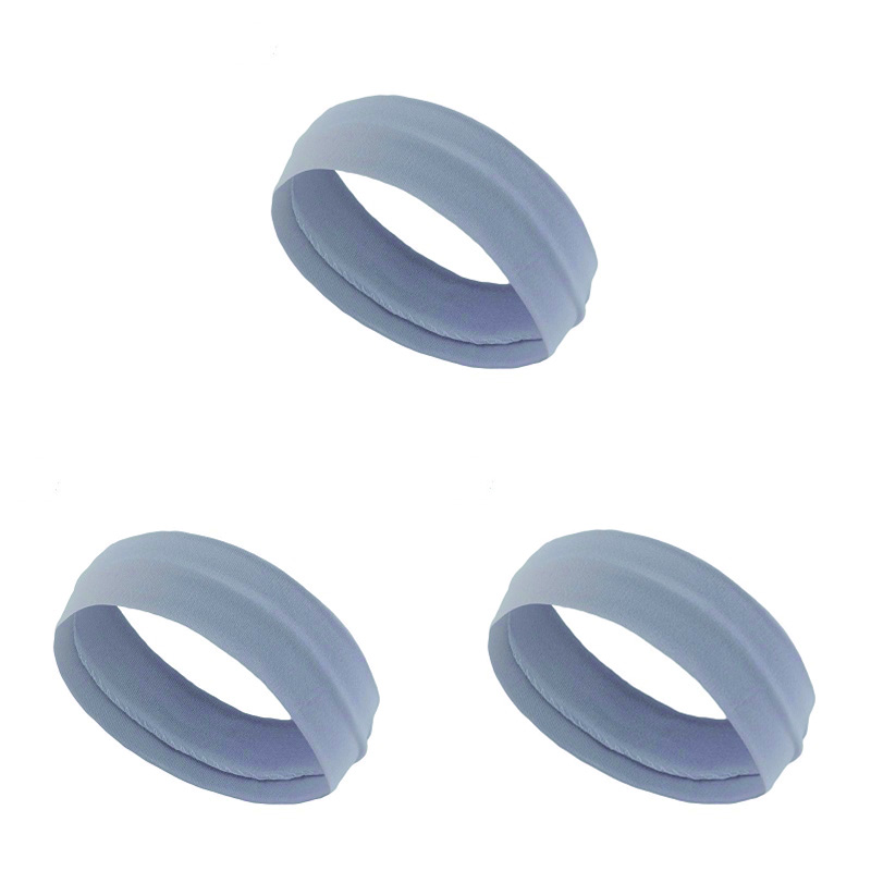 3PCS Plain elastic yoga running cycling outdoor sports sweatband headband  washing face and makeup hairband
