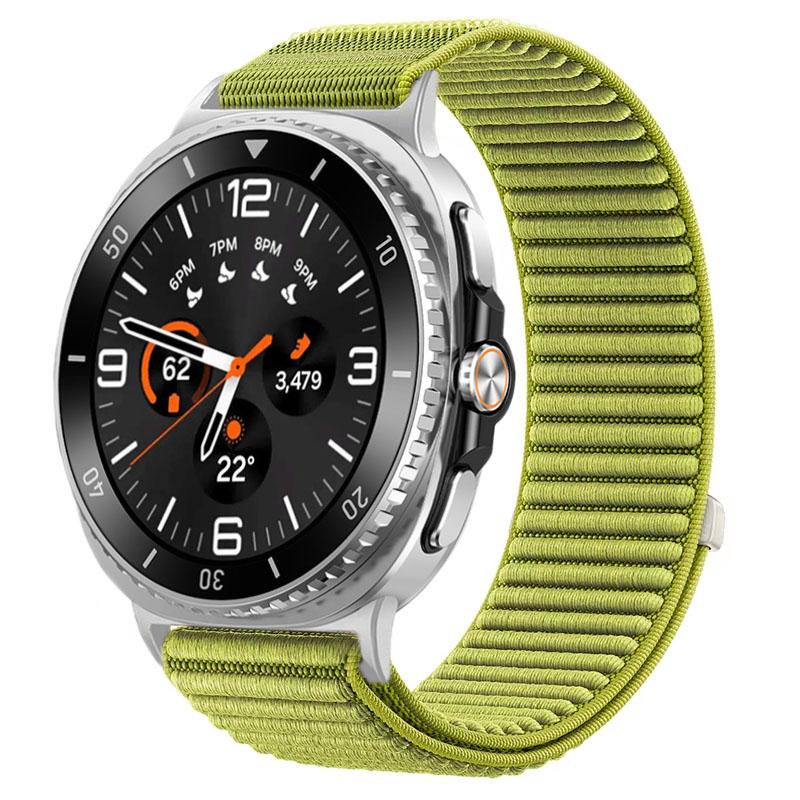 

Official Fabric Nylon Loop Strap For Samsung Galaxy Watch 8 Classic 46mm Sports Bracelet Wristband Galaxy Watch 8 44mm 40mm Belt Watch 8 Classic 46mm зелёный