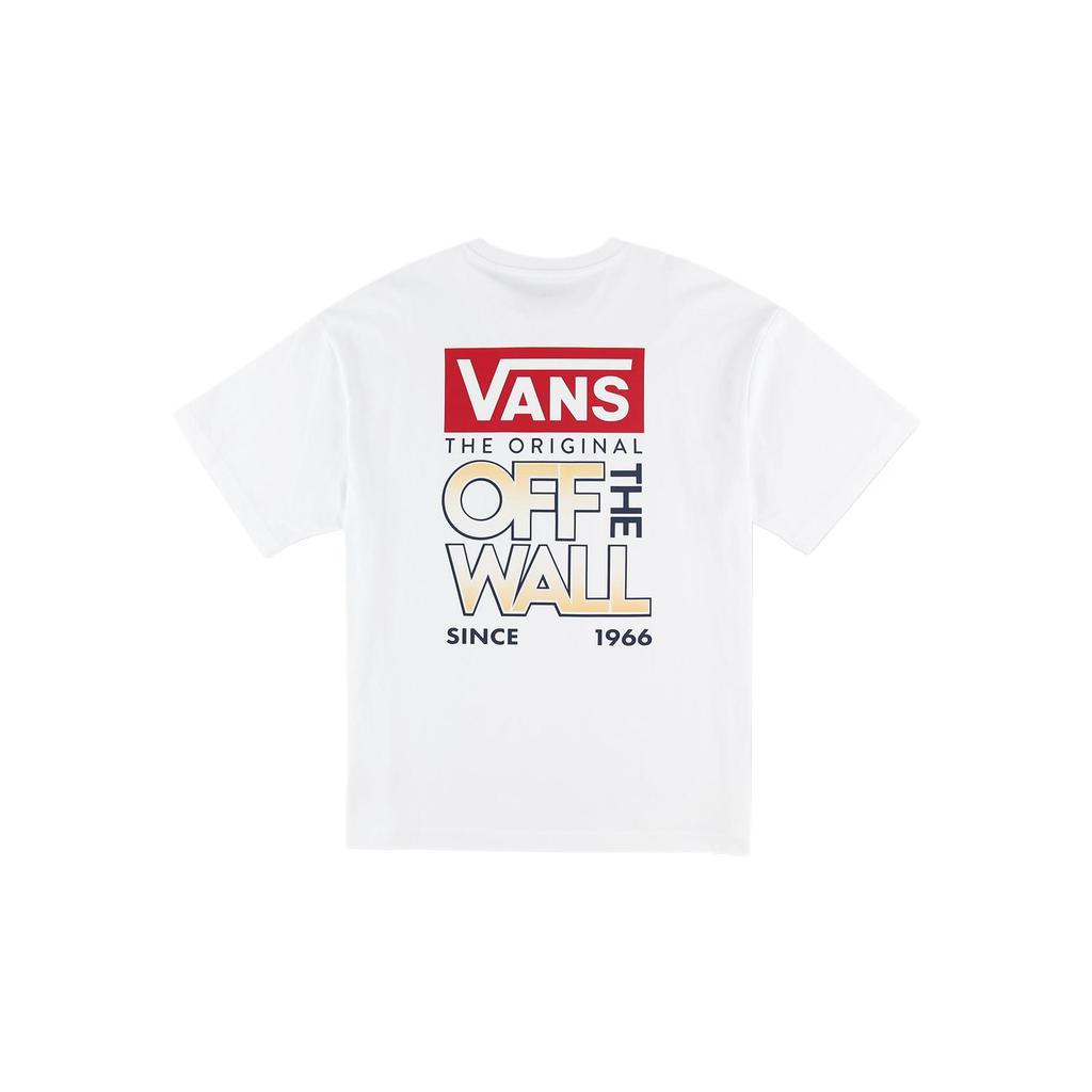 Vans Fashionable Simple Stylish Solid Color Brand Logo Short Sleeve T-Shirt Unisex Tops White VN000NMC