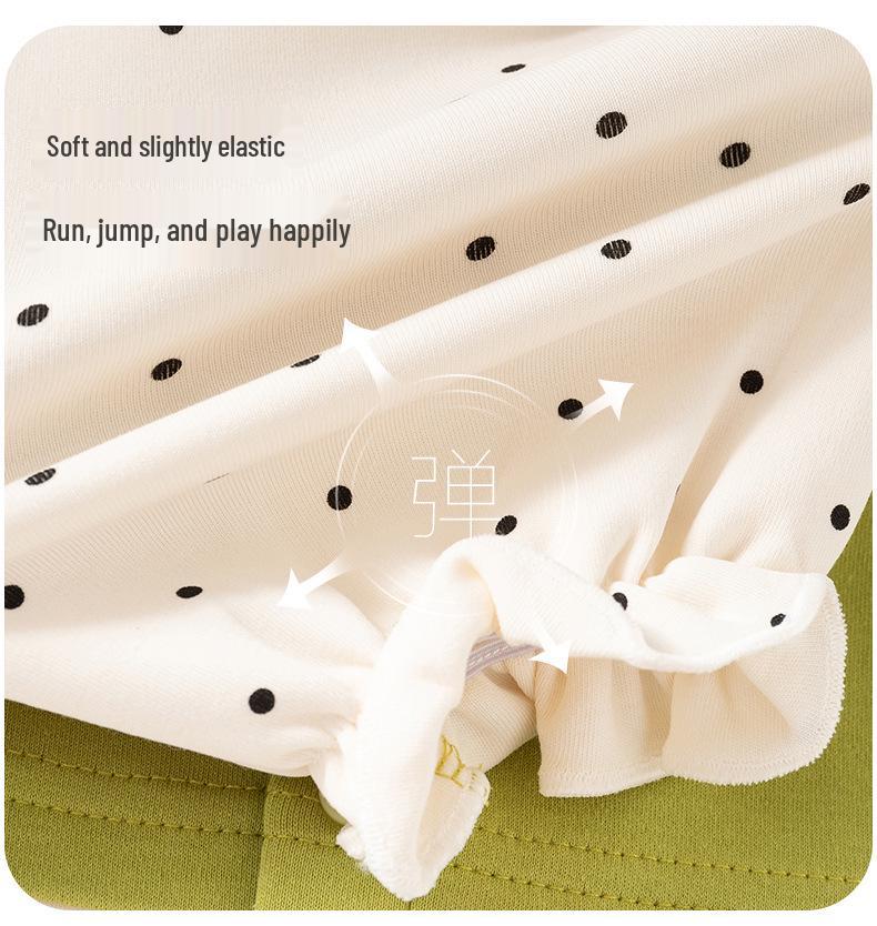 2025 Spring and Autumn Fashionable Girls' Two-Piece Vest Set