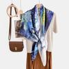New fashion 111 mulberry silk silk scarf, women's Spring Festival gift for elders to keep warm 111 silk collection
