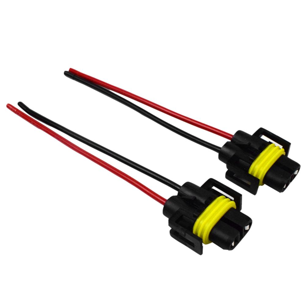 

10-2 шт. гнездовой адаптер-разъем 12-24 В H8/H9/H11 патрон лампы гнездовой адаптер автомобильные аксессуары универсальные для фар противотуманных фар